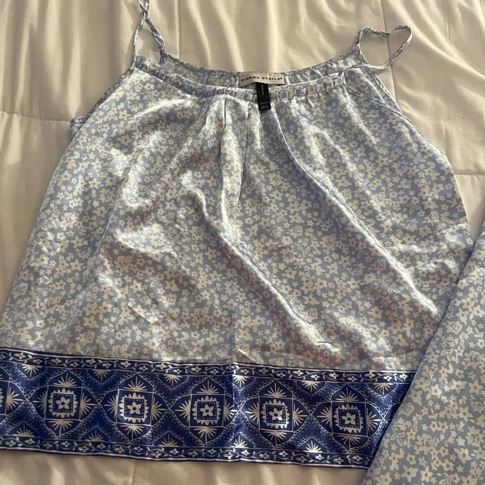 Floral Satin Pajama Set - Picture 3 of 5